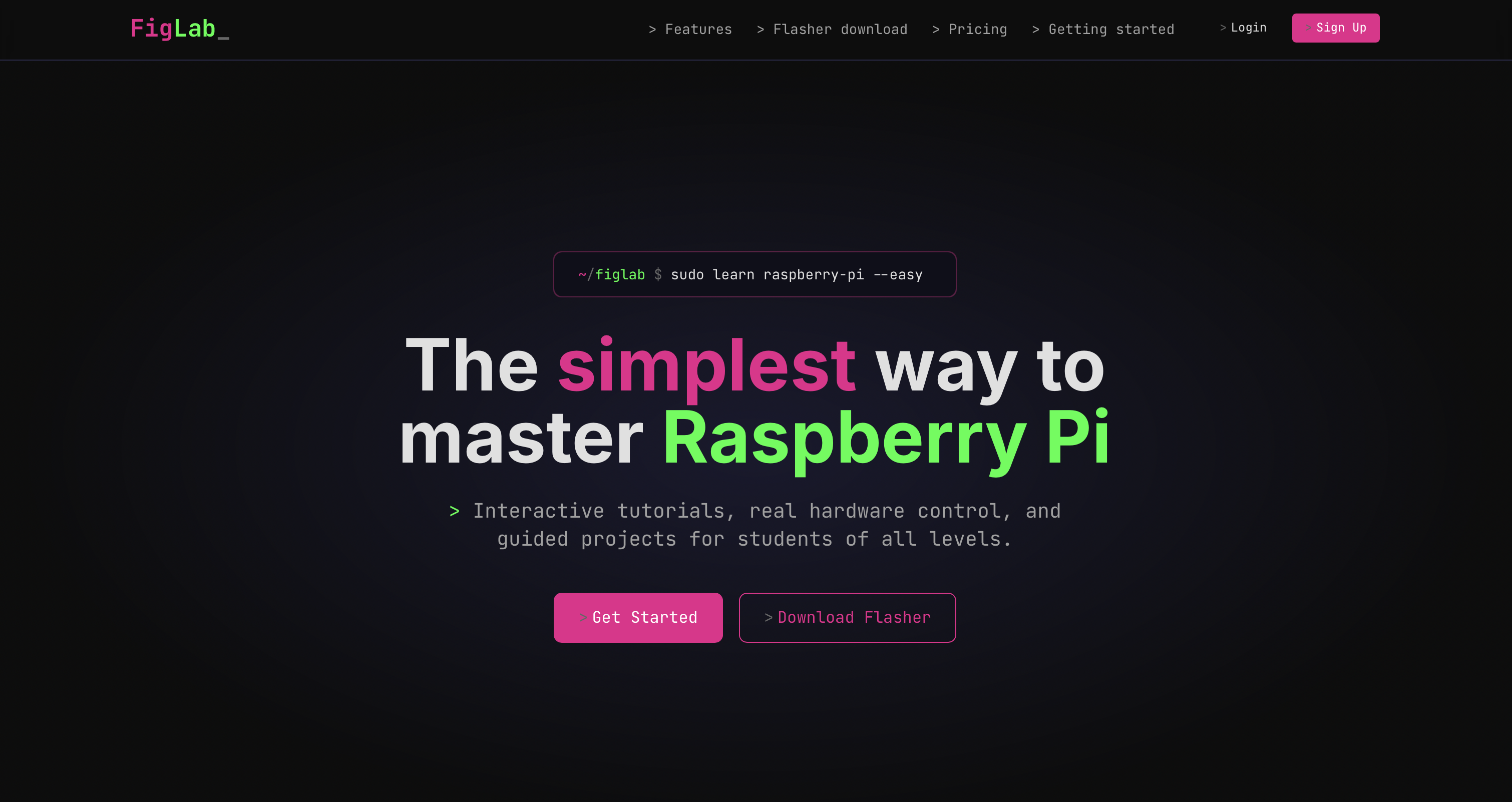 FigLab homepage screenshot